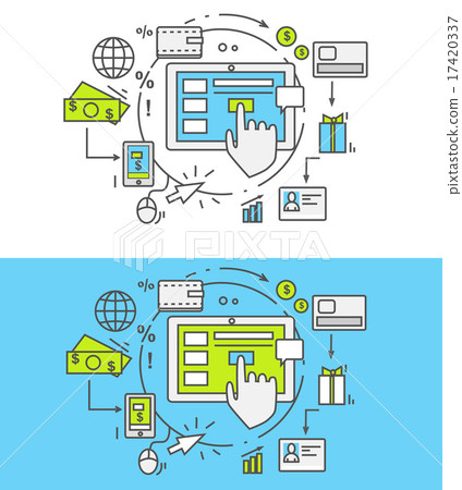 Flat Line Pay Per Click 17420337