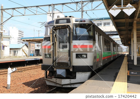 JR Hokkaido · 731 series train G-110 organization · Ebetsu station 17420442