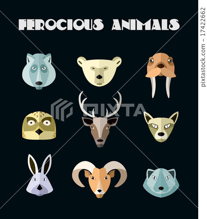 Vector illustration of animals of the northern territories. 17422662