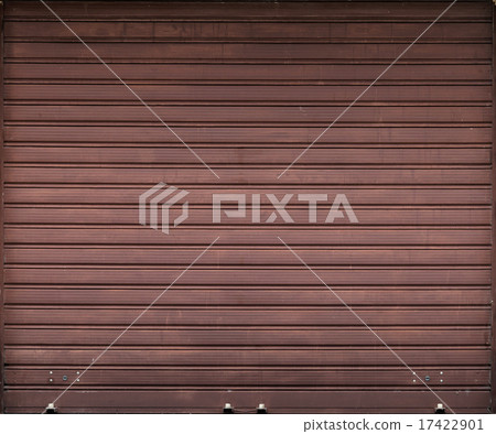 Garage door, roller shutter background texture 17422901