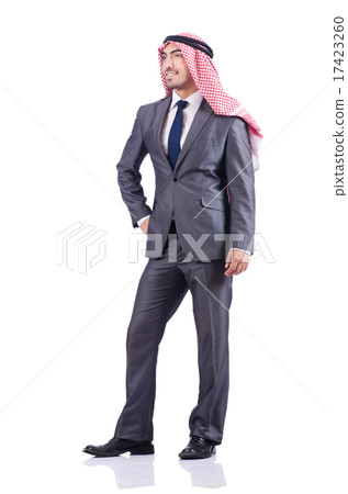 Arab businessman isolated on white Arab businessman isolated on white 17423260
