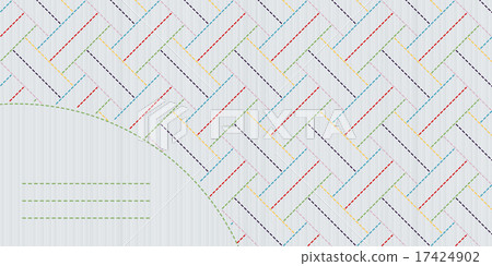 Simple sashiko ornament with copy space for text. Simple sashiko ornament with copy space for text. 17424902