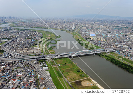 Toriijyo Ohashi橋樑的航拍照片 Toriijyo Ohashi橋樑的航拍照片 17428762