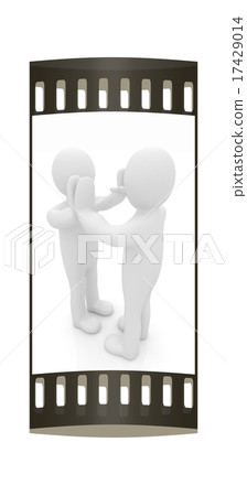 3d man isolated on black. Series 3d man isolated on black. Series 17429014