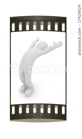 3d man isolated on white. Series 17429024