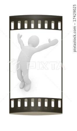 3d people - man by happy. The film strip 3d people - man by happy. The film strip 17429025
