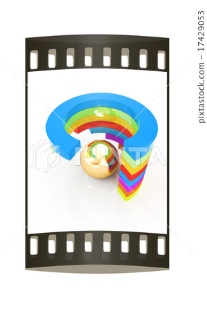 Abstract colorful structure. The film strip 17429053