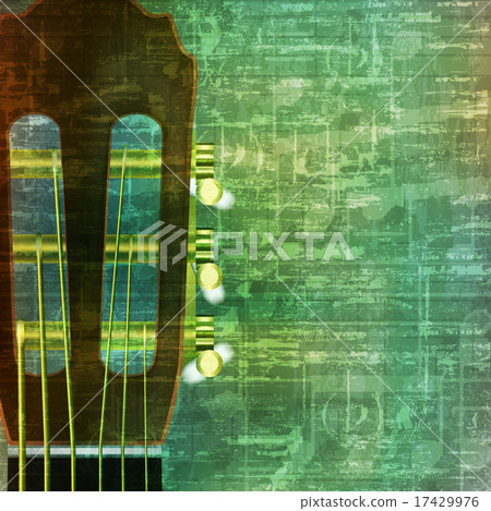 abstract grunge background with acoustic guitar 17429976