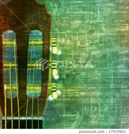 abstract grunge background with acoustic guitar 17429981