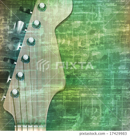 abstract grunge background with electric guitar 17429983