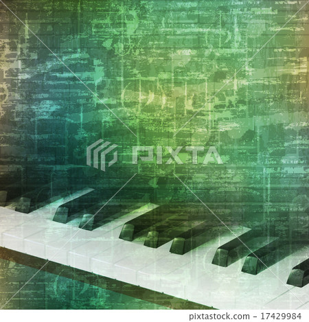 abstract grunge background with piano keys 17429984
