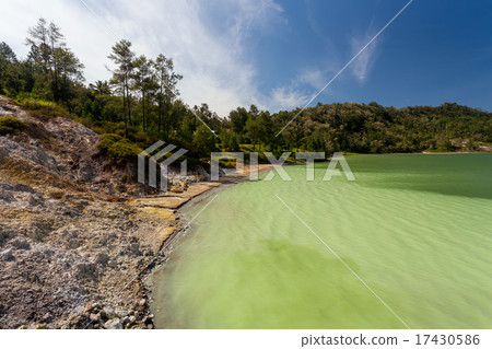 sulphurous lake - danau linow indonesia 17430586