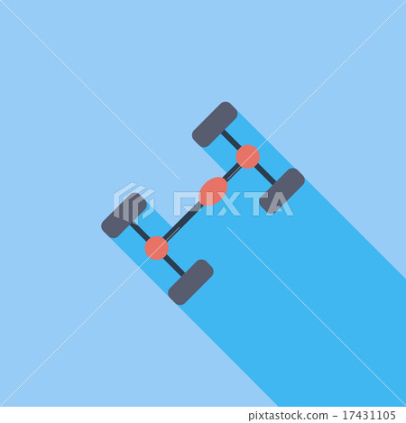 Chassis car single icon. 17431105