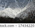 Mountains of Kamikochi in late autumn where snow fluttered 17434220