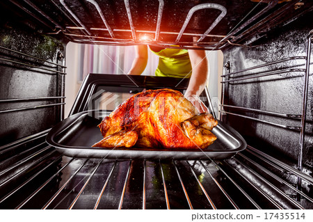 Cooking chicken in the oven at home. Cooking chicken in the oven at home. 17435514