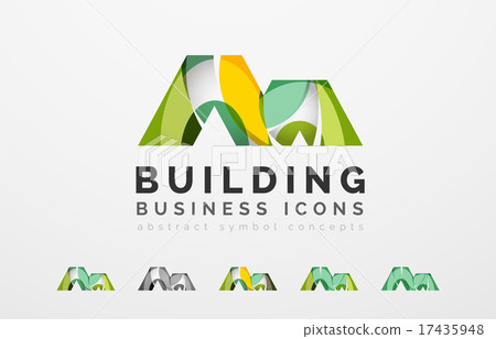 Set of real estate or building logo business icons 17435948