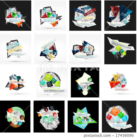 Set of various universal geometric layouts 17436090