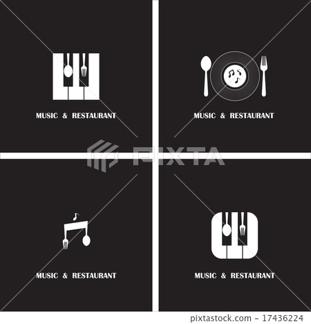 Creative Music and Restaurant  logo design  17436224