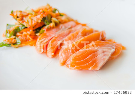 Salmon sashimi Salmon sashimi 17436952