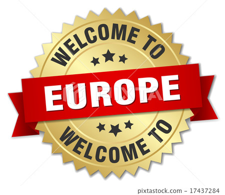 europe 3d gold badge with red ribbon europe 3d gold badge with red ribbon 17437284