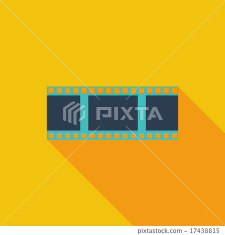 Film flat icon. Film flat icon. 17438815