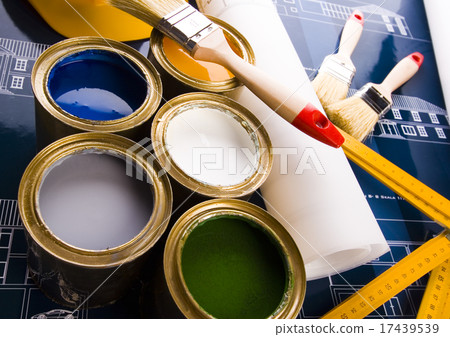 Architecture plan, natural colorful tone 17439539