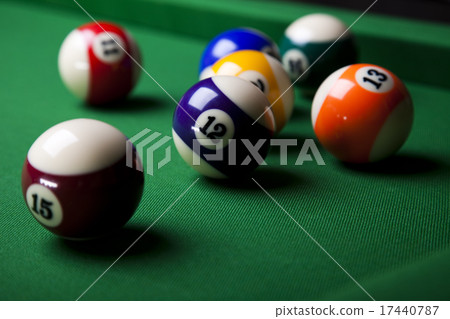Billiards pool, vivid colors, natural tone 17440787