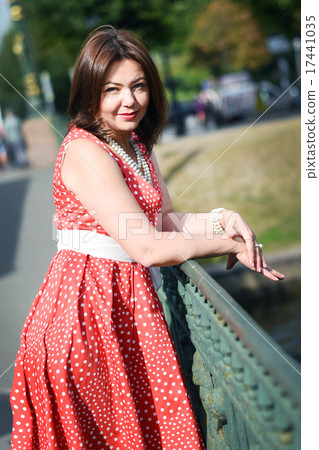 woman in the Park on a walk 17441035