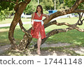 woman in the Park on a walk 17441148