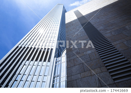 Modern building, bright colorful tone concept Modern building, bright colorful tone concept 17441669