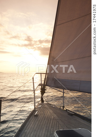 Sailboat in the open sea Sailboat in the open sea 17441978