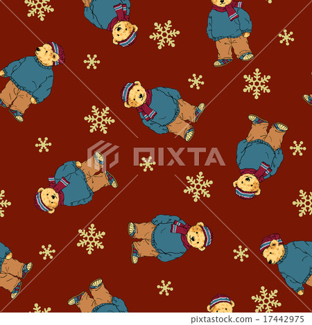 美麗的熊圖案 17442975