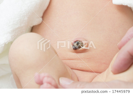 Baby with umbilical cord Baby with umbilical cord 17445979