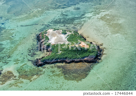 Saline aerial view in shark bay Australia Saline aerial view in shark bay Australia 17446844