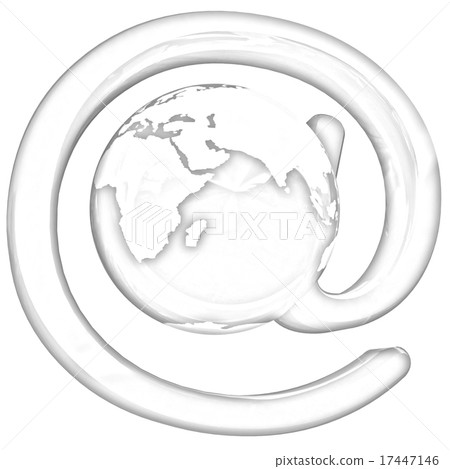 Glossy icon with mail for Earth Glossy icon with mail for Earth 17447146