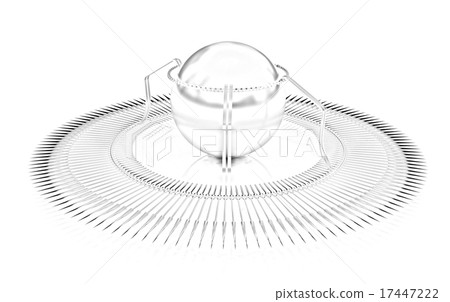 3d fantastic object with the ball in the middle 3d fantastic object with the ball in the middle 17447222