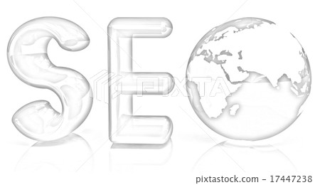 3d text 'SEO' with earth globe, symbol 3d text 'SEO' with earth globe, symbol 17447238
