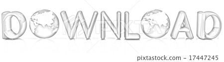 word Download - internet concept 17447245