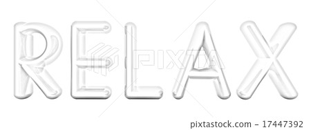Blue word "Relax" 17447392