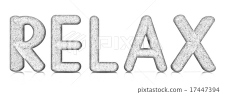 word "Relax" from the green grass 17447394