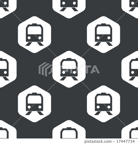 Black hexagon train pattern Black hexagon train pattern 17447734