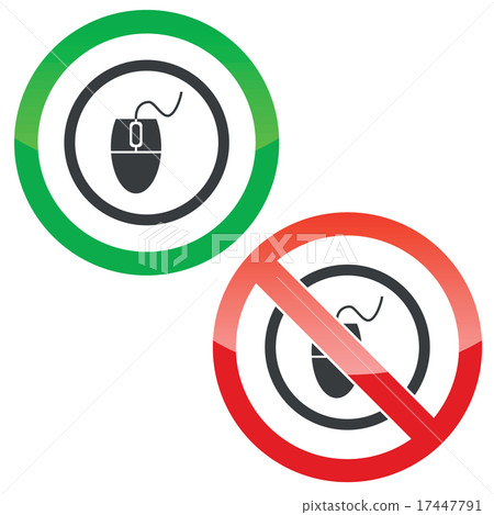 Computer mouse permission signs Computer mouse permission signs 17447791