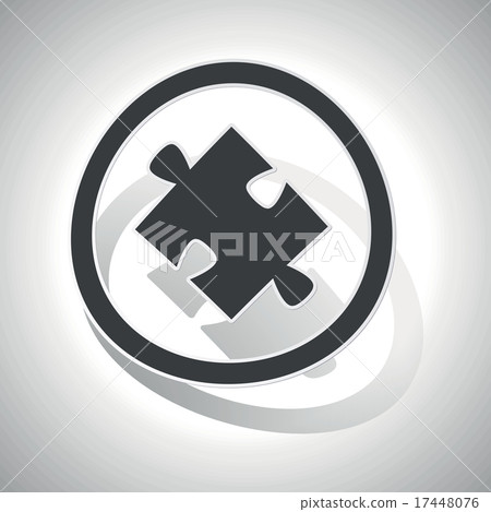 Puzzle sign sticker, curved 17448076
