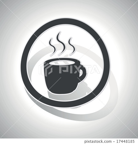 Hot drink sign sticker, curved Hot drink sign sticker, curved 17448185
