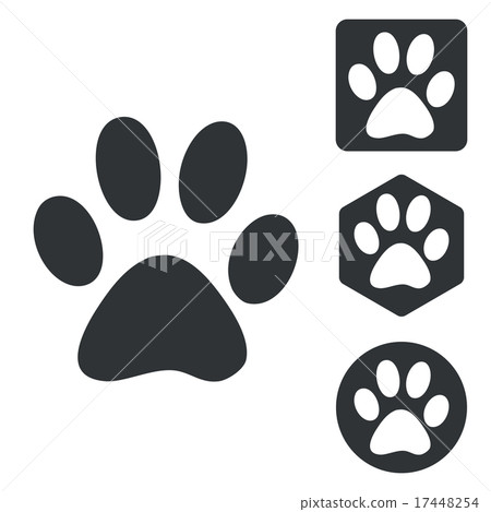 Animal icon set, monochrome Animal icon set, monochrome 17448254