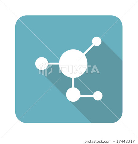 Molecule icon, square Molecule icon, square 17448317