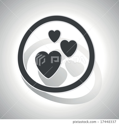 Love sign sticker, curved Love sign sticker, curved 17448337