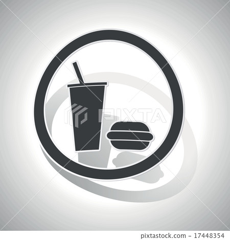 Fast food sign sticker, curved Fast food sign sticker, curved 17448354