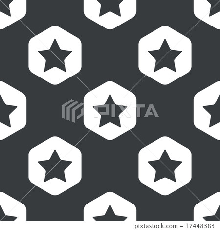 Black hexagon star pattern 17448383