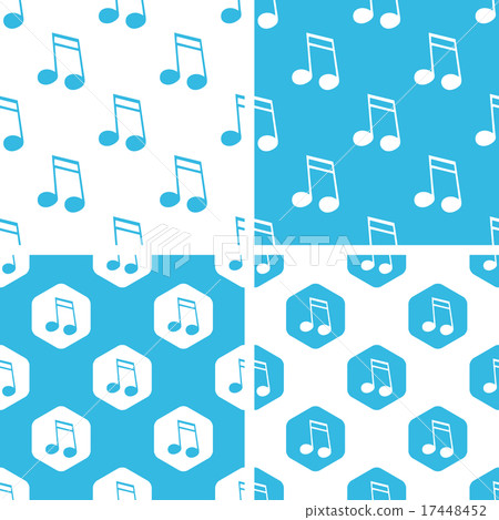 Sixteenth note patterns set - Stock Illustration [17448452] - PIXTA